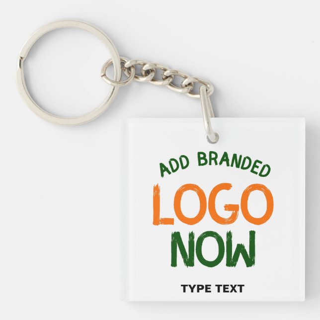SIMPLE CONTEMPORARY CLEAN WHITE FASHIONABLE CLIENT KEY RING (Front)