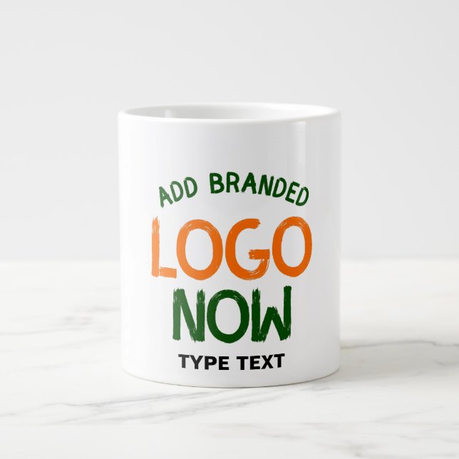 SIMPLE CONTEMPORARY CLEAN WHITE FASHIONABLE CLIENT LARGE COFFEE MUG (Front)