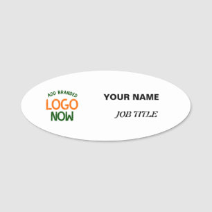 SIMPLE CONTEMPORARY CLEAN WHITE FASHIONABLE CLIENT NAME TAG