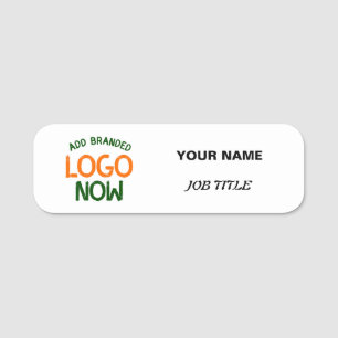 SIMPLE CONTEMPORARY CLEAN WHITE FASHIONABLE CLIENT NAME TAG