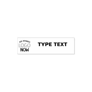 SIMPLE CONTEMPORARY CLEAN WHITE FASHIONABLE CLIENT SELF-INKING STAMP