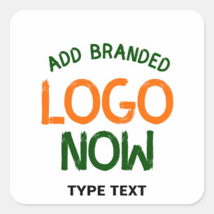 SIMPLE CONTEMPORARY CLEAN WHITE FASHIONABLE CLIENT SQUARE STICKER