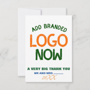 SIMPLE CONTEMPORARY CLEAN WHITE FASHIONABLE CLIENT THANK YOU CARD