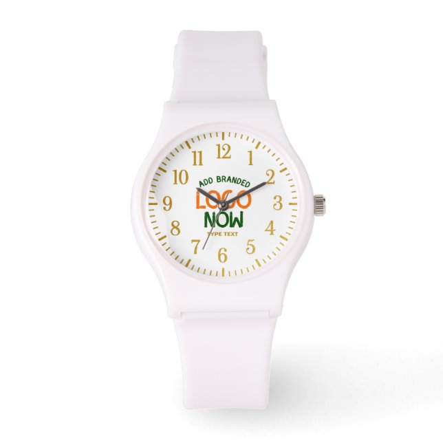 SIMPLE CONTEMPORARY CLEAN WHITE FASHIONABLE CLIENT WATCH (Front)