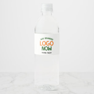 SIMPLE CONTEMPORARY CLEAN WHITE FASHIONABLE CLIENT WATER BOTTLE LABEL