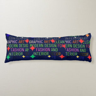 Simple Contemporary Graphic Body Cushion