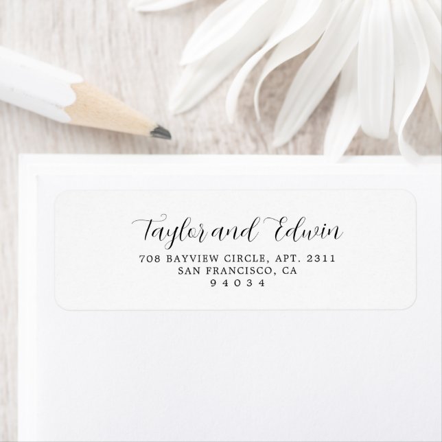 Simple Contemporary Modern Return Address Label (Insitu)
