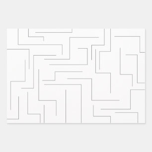 Simple, cool abstract, motion concept line pattern wrapping paper sheet