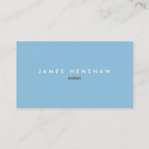 Simple Cool Blue Modern Professional Business Card
