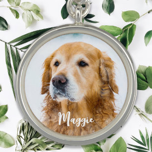 Simple Cool Chic Personalised Pet Dog Kids Photo Charm
