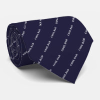 Simple Cool Dad Dark Blue Pattern Father's Day