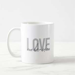 Simple, cool, urban modern design of Love Nebraska Coffee Mug