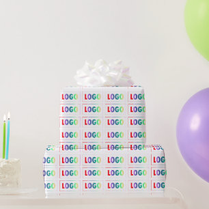 Simple Corporate and Business Logo Branded Wrapping Paper