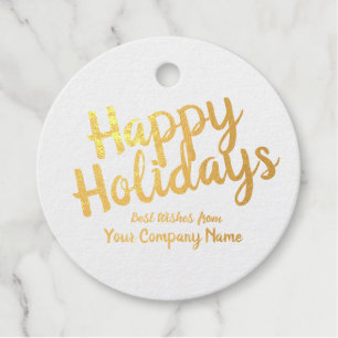 Simple corporate small business gift tag