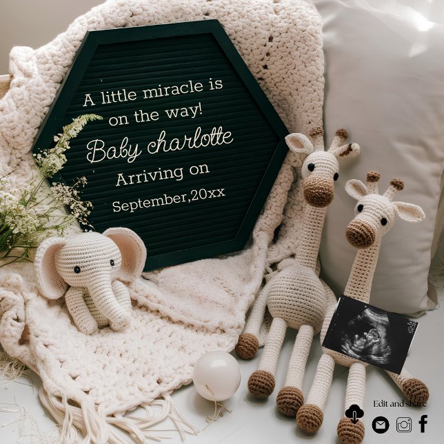 Simple cosy neutral pregnancy announcement  (Creator Uploaded)