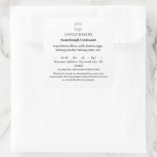 Simple Cottage Food Labels