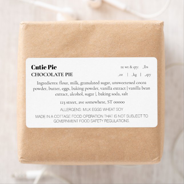 Simple Cottage Law Labels (Insitu)