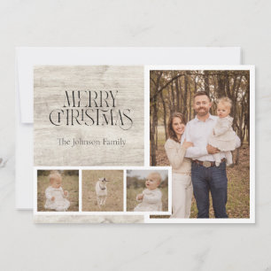 Simple Country Family Christmas Card
