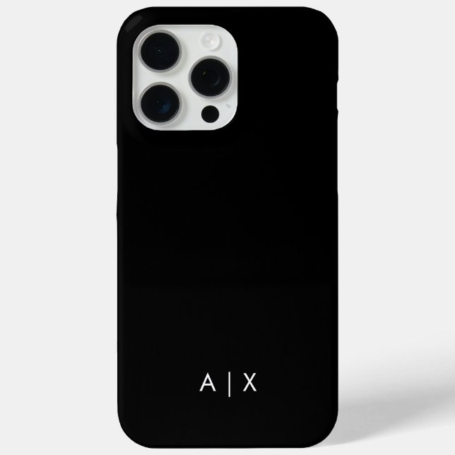 Simple Couple Name monogrammed Case-Mate iPhone Case (Back)