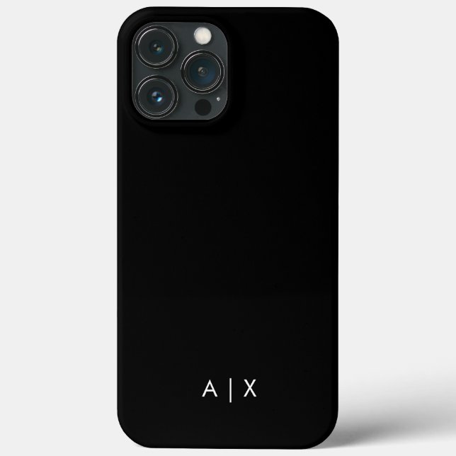 Simple Couple Name monogrammed Case-Mate iPhone Case (Back)