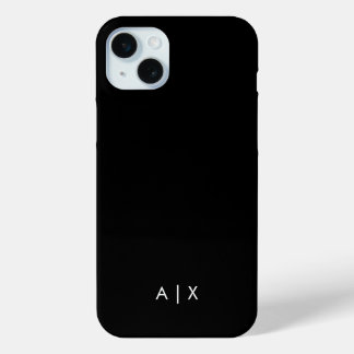 Simple Couple Name monogrammed iPhone 15 Mini Case