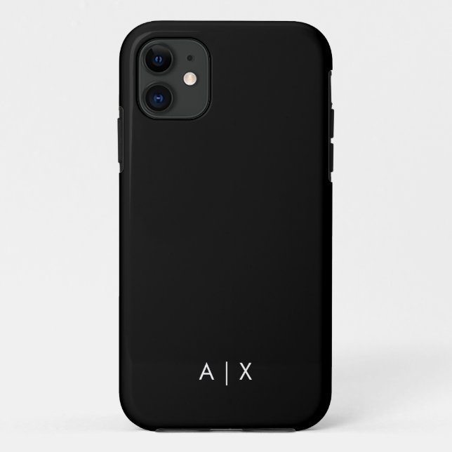 Simple Couple Name monogrammed Case-Mate iPhone Case (Back)