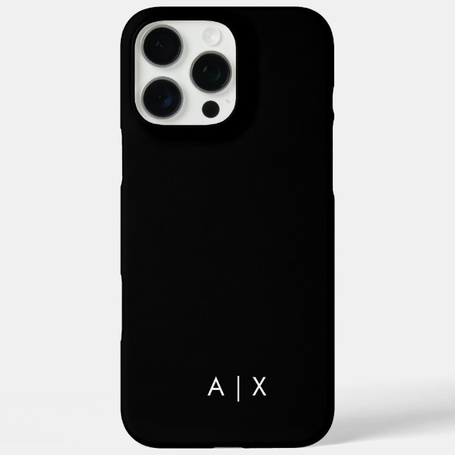 Simple Couple Name monogrammed Case-Mate iPhone Case (Back)