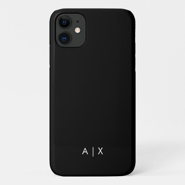Simple Couple Name monogrammed Case-Mate iPhone Case (Back)