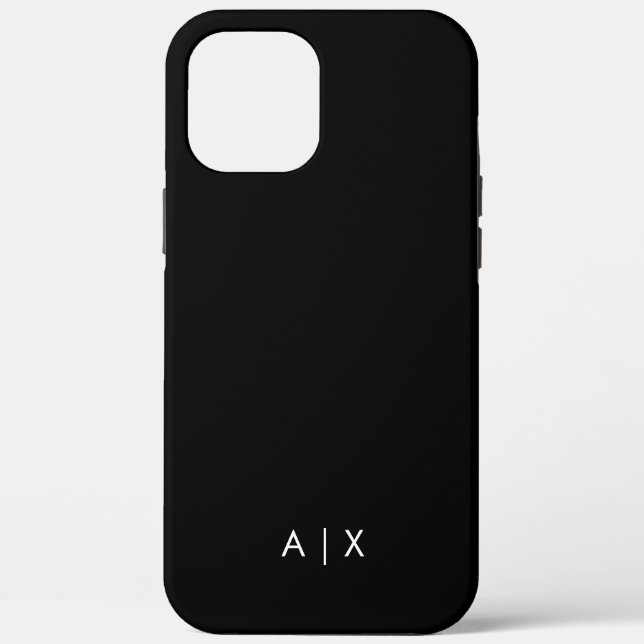 Simple Couple Name monogrammed Case-Mate iPhone Case (Back)