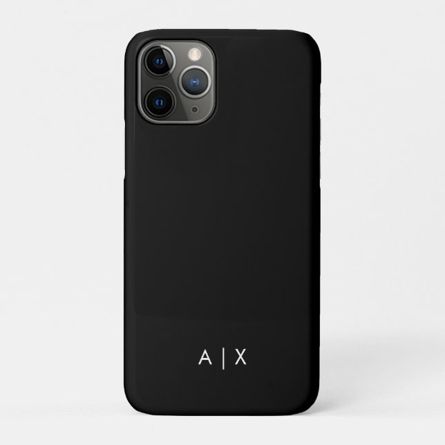 Simple Couple Name monogrammed Case-Mate iPhone Case (Back)