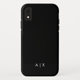 Simple Couple Name monogrammed iPhone XR Case