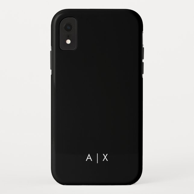 Simple Couple Name monogrammed Case-Mate iPhone Case (Back)