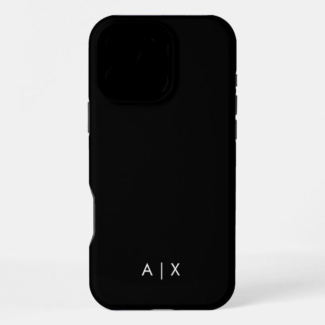 Simple Couple Name monogrammed iPhone Case (Back)