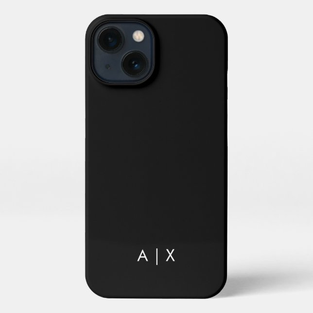 Simple Couple Name monogrammed iPhone Case (Back)