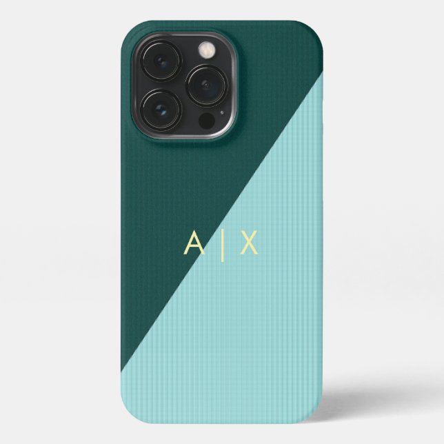 Simple Couple Name monogrammed iPhone Case (Back)