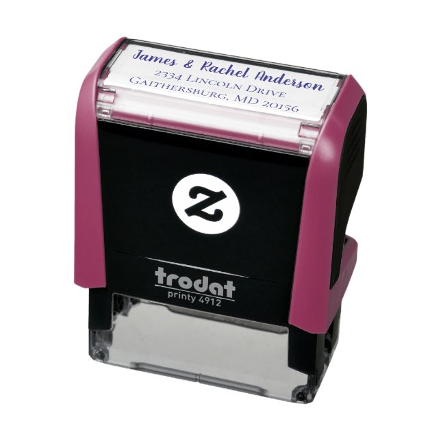 Simple Couple Personalised New Return Address Self-inking Stamp (Product)