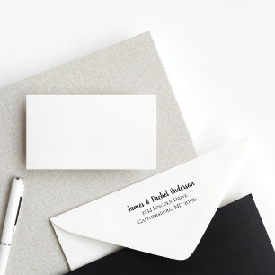 Simple Couple Personalised Return Address Self-inking Stamp