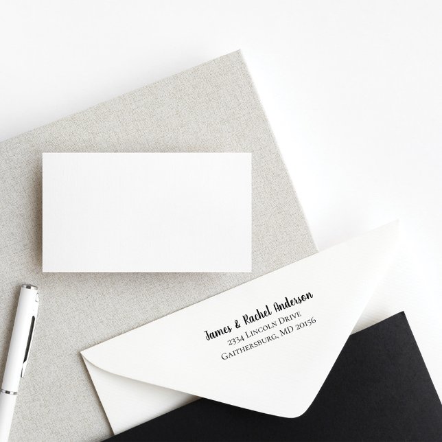 Simple Couple Personalised Return Address Self-inking Stamp (Creator Uploaded)