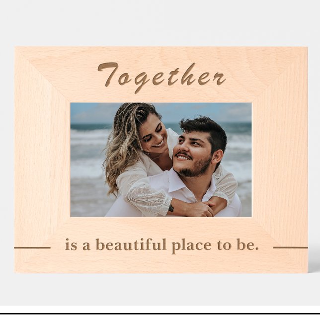 Simple Couple Quote Custom Wood Picture Frames (Creator Uploaded)