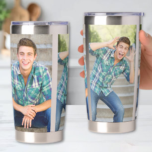Simple Create Your Own 3 Photo Insulated Tumbler