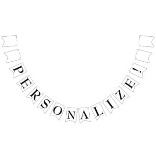 Simple Create Your Own Party Bunting Flag Banner