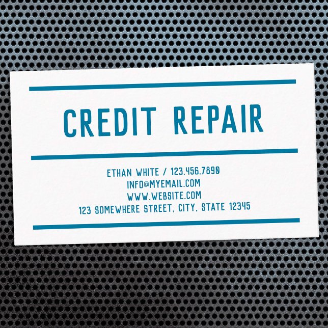 🤝 Simple Credit Repair Business Card (Simple Credit Repair Business Cards)