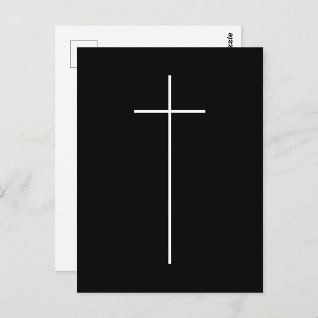 Simple Cross Religious Crucifix Christian Catholic Postcard (Front/Back)