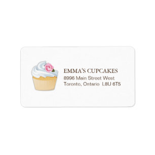 Simple Cupcake Mailing Address Label