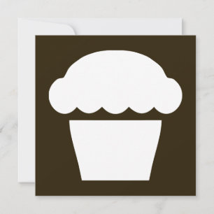 simple cupcake / muffin invitation