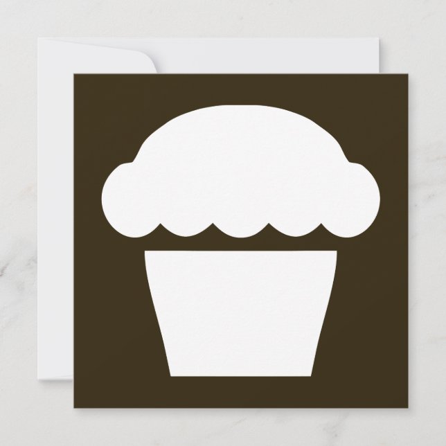 simple cupcake / muffin invitation (Front)