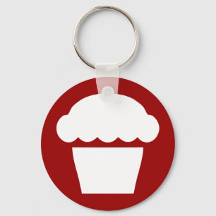 simple cupcake / muffin key ring