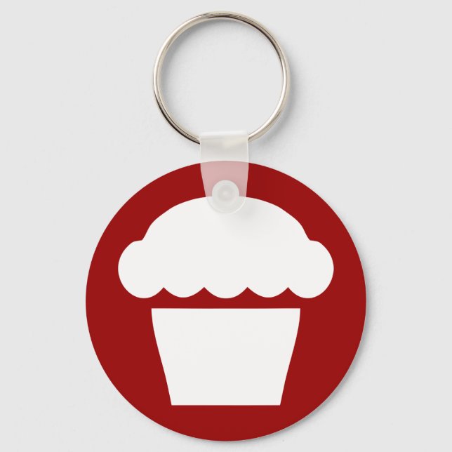 simple cupcake / muffin key ring (Front)