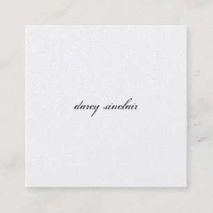 Simple Cursive Square Business Card