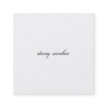 Simple Cursive Square Business Card
